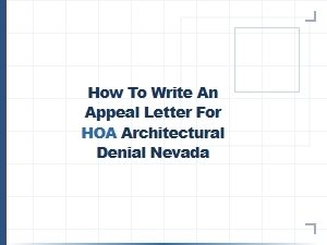 Nevada Hoa Appeal Letter Guide