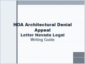 Appeal an Architectural Committee Denial in Nevada