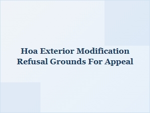 Appeal Your Nevada Hoa Exterior Modification Denial