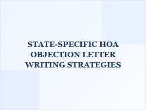 Nevada Hoa Objection Letter Strategies