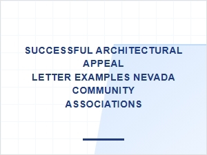 Nevada Hoa Appeal Letter Templates