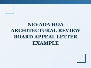 Appeal Your Nevada Hoa Board Denial