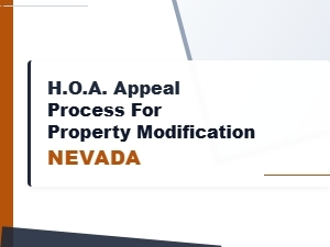 Navigating Nevada Hoa Modification Appeals