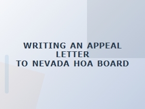 How to Appeal a Nevada Hoa Board Decision
