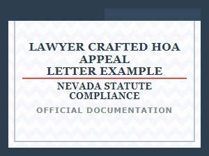 Nevada Hoa Appeal Letter Template for Compliance