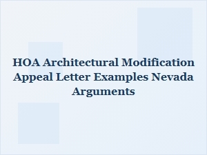 Nevada Hoa Appeal Letter Strategies and Examples